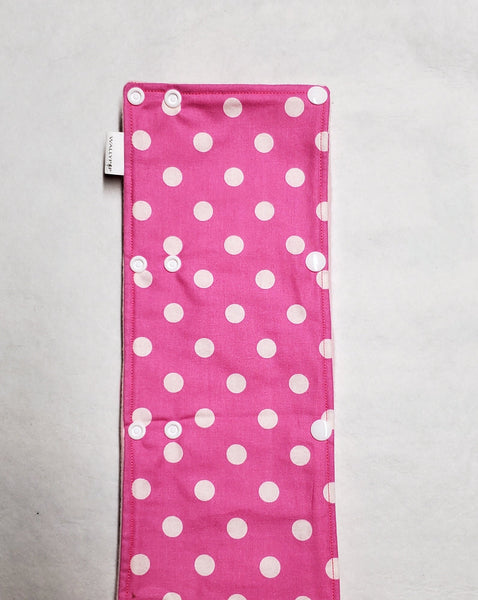 81" Pink Dot WIDE Cord Keeper, Insulated.  Ready to Ship.
