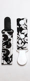 Cord Clip - Black and White. Single Clip, Ready to Ship.