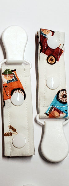 Cord Clip - White Tractor. Ready to Ship.