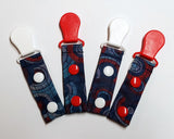 Independence Day Tubie Clip, Cord Clip. Ready to Ship.