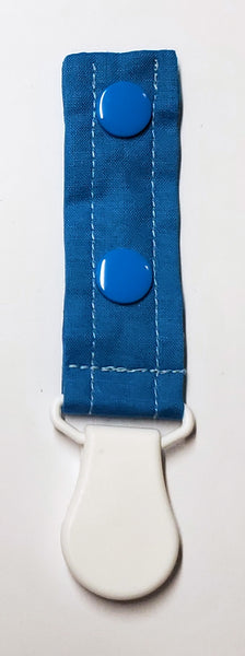 Cord Clip - Blue Solid, various shades. Ready to Ship.