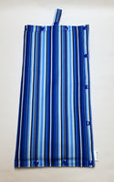 Blue Stripe size Large Insulated Feeding Pump Bag Cover / IV bag cover. Ready to ship.