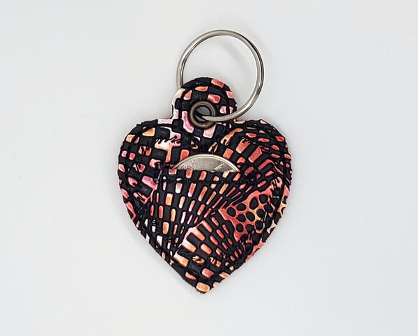 Black and Copper Heart Shaped Quarter Keeper - Coin Keeper