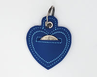 Blue Heart Shaped Quarter Keeper - Coin Keeper