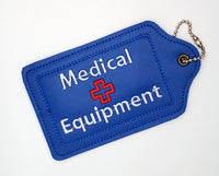 Blue Medical Equipment Luggage Tag