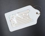 White Medical Equipment Luggage Tag