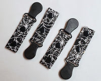 Spiderweb Halloween Tubie Clips, Cord Clips. Ready to Ship.