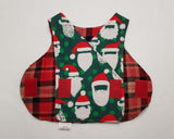 Santa and Plaid NICU smock. 3-5 lb. Ready to Ship.