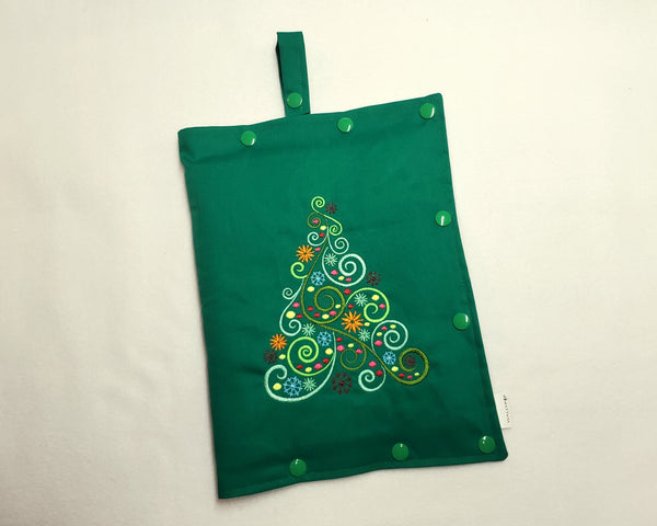Fancy Tree - size Medium Insulated Feeding Pump Bag Cover / IV bag cover. Ready to ship.