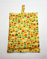 Yellow Car size Medium Insulated Feeding Pump Bag Cover / IV bag cover. Ready to ship.