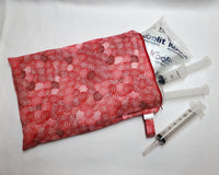 Red Syringe Tote, Ready to Ship.