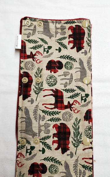 50" Plaid Animal WIDE Cord Keeper, Insulated.  Ready to Ship.