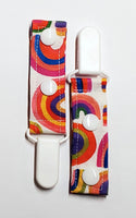 Cord Clip - Bold Rainbow. Ready to Ship.