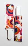 Cord Clip - Bold Rainbow. Ready to Ship.