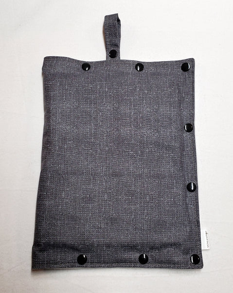 Gray size Medium Insulated Feeding Pump Bag Cover / IV bag cover. Ready to ship.