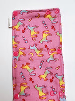 72" Pink Unicorn WIDE Cord Keeper, Insulated.  Ready to Ship.