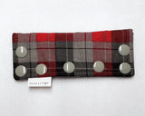 Gray Plaid Feeding Tube Connector Cover. Ready to Ship.