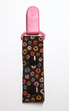 Cord Clip - Brown Puffball Floral. Ready to Ship.