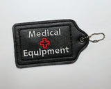 Black Medical Equipment Luggage Tag