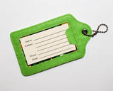 Lime Green Medical Equipment Luggage Tag