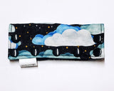 Black Clouds Feeding Tube Connector Cover. Ready to Ship.