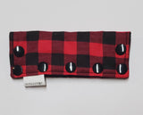 Red and Black Plaid Feeding Tube Connector Cover. Ready to Ship.