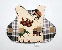 Plaid Woods NICU smock. 1-3 lb. Ready to Ship.