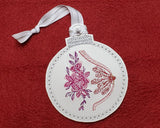 Breast Embroidered Christmas Ornament