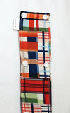 73" Plaid Cord Keeper.  Ready to Ship.