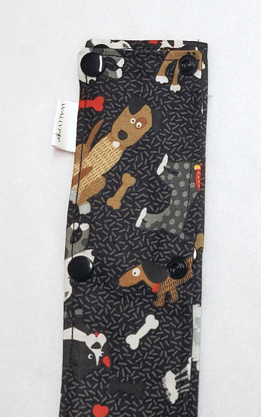58" Black Dog Cord Keeper.  Ready to Ship.