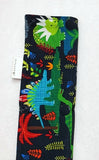 59" Navy Dino Cord Keeper.  Ready to Ship.