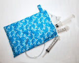 Blue Dragonfly Syringe Tote, Ready to Ship. (Copy)