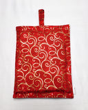 Red Gold size Medium Insulated Feeding Pump Bag Cover / IV bag cover. Ready to ship.