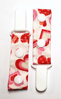 Cord Clip - White Heart. Single Clip, Ready to Ship.