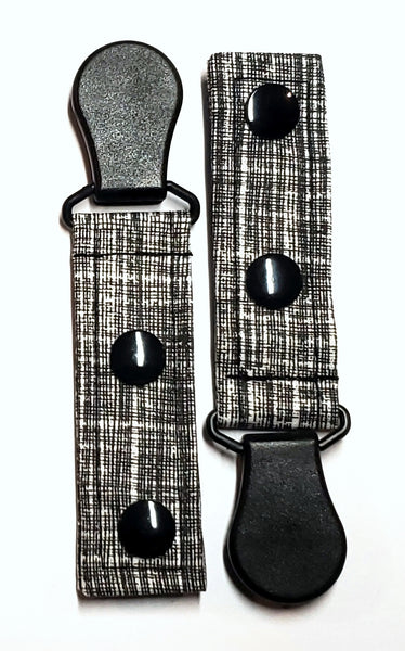 Cord Clip - Black Plaid. Ready to Ship.