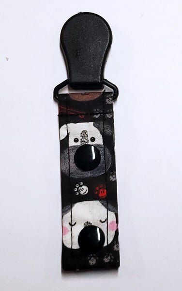 Cord Clip - Black Dog. Ready to Ship.