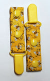 Cord Clip - Sparkle Bees. Single Clip, Ready to Ship.