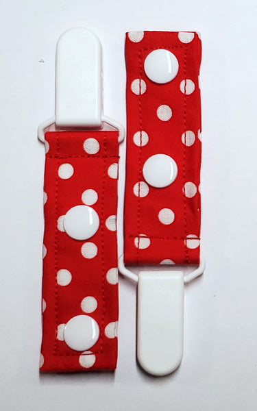 Cord Clip - Red Dot. Single Clip, Ready to Ship.