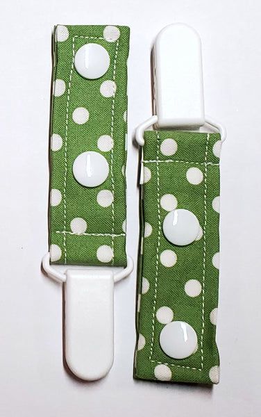 Cord Clip - Green Dot. Single Clip, Ready to Ship.