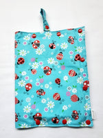 Sparkle Ladybug size Medium Insulated Feeding Pump Bag Cover / IV bag cover. Ready to ship.