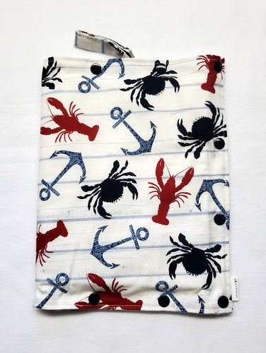 Nautical size Medium Insulated Feeding Pump Bag Cover / IV bag cover. Ready to ship.