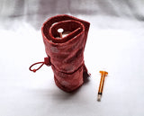 Red Swirl Syringe Holster. Ready to Ship.