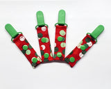 Red Dot Tubie Clip, Cord Clip. Ready to Ship.