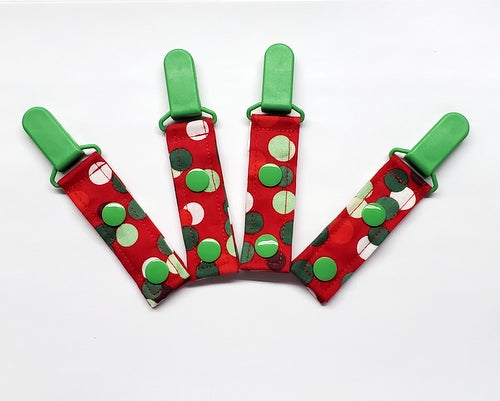 Red Dot Tubie Clip, Cord Clip. Ready to Ship.