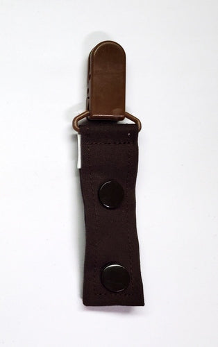 Cord Clip - Brown Solid. Single Clip, Ready to Ship.