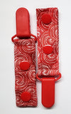 Cord Clip - Red Swirl. Single Clip, Ready to Ship.