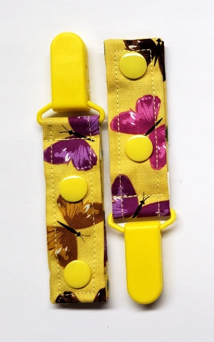 Cord Clip - Yellow Butterfly. Single Clip, Ready to Ship.