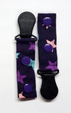 Cord Clip - Purple Star. Single Clip, Ready to Ship.