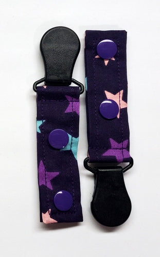 Cord Clip - Purple Star. Single Clip, Ready to Ship.