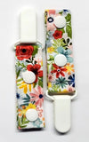 Cord Clip - Bold Floral. Single Clip, Ready to Ship.